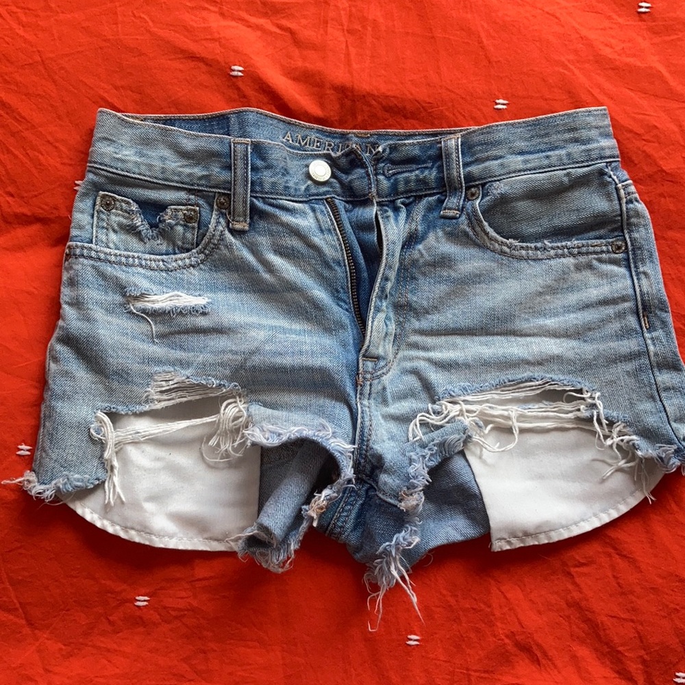 American Eagle Vintage High Rise Denim Shorts